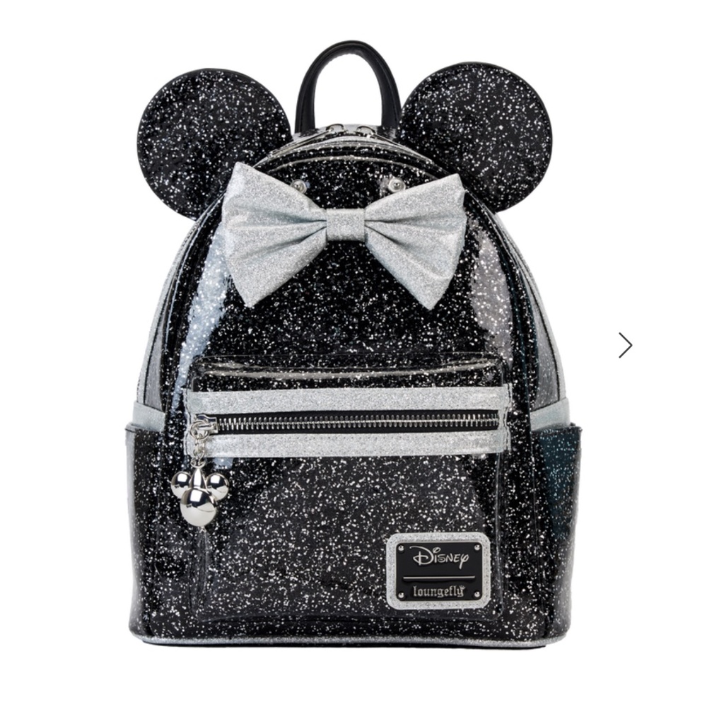 Loungefly Disney Minnie Mouse Exclusive Happy New Year Glitter Mini Backpack